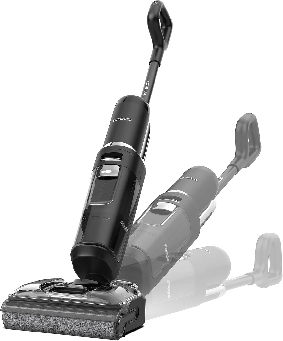 Tineco S7 Stretch Ultra, shown upright and reclined in its Amazon product image