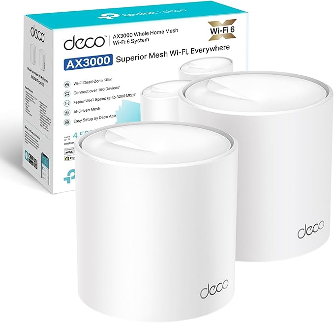 TP-Link Deco X50 mesh WiFi 6 system two units