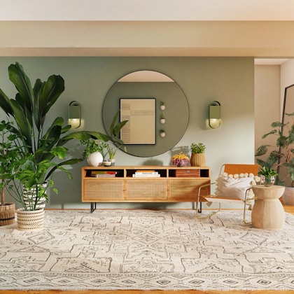 Air purifier in modern room